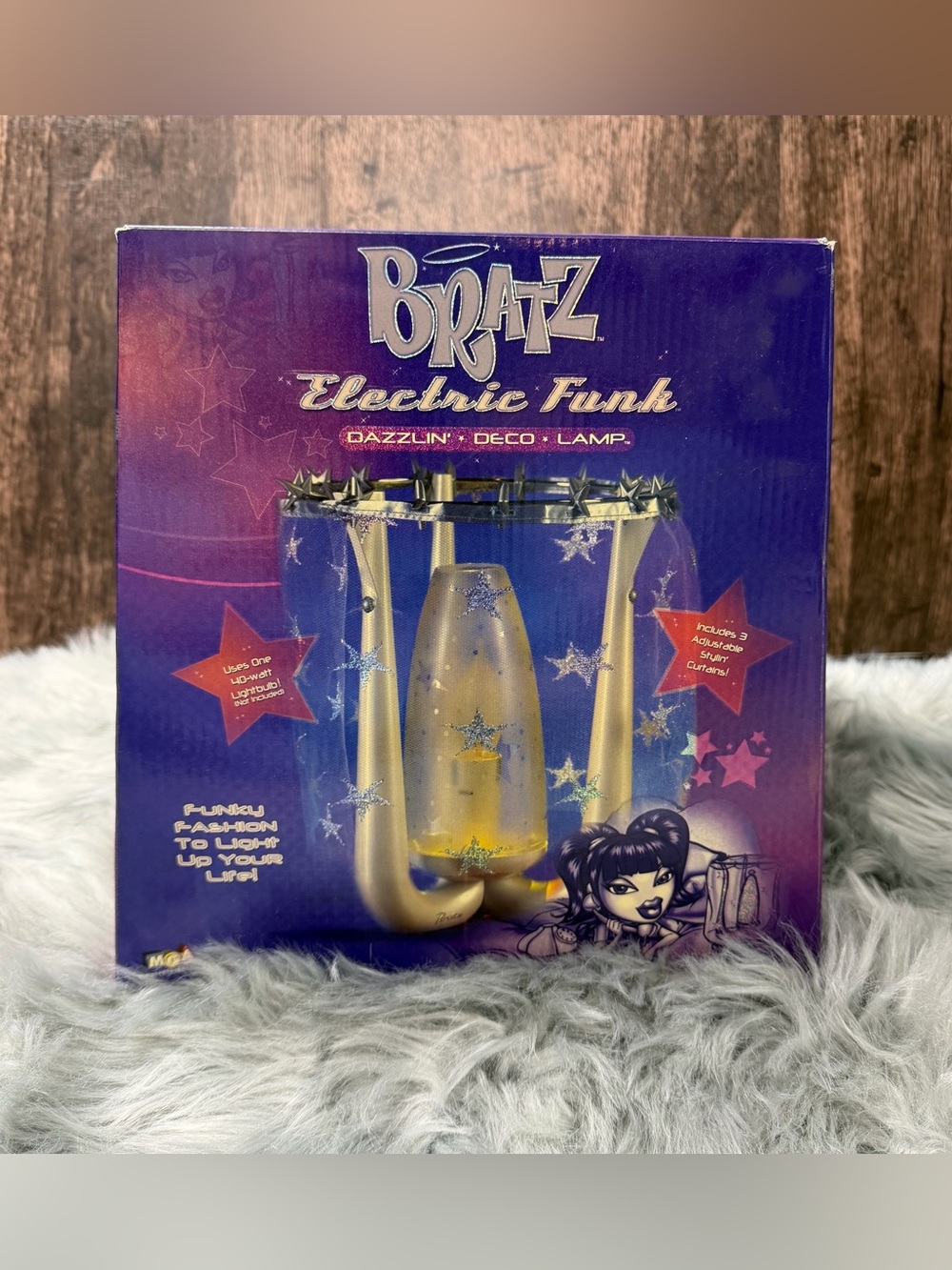 Vintage 2005 Bratz Electric Funk Lamp With Box Dazzlin Deco Lamp